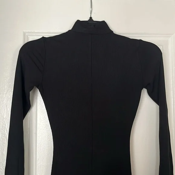Onyx SKIMS Soft Lounge Turtleneck Mock Neck Long Sleeve Dress Size XS & 2X NWT - Picture 5 of 9